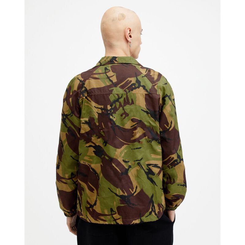 AllSaints Tierra Logo Camouflage Track Jacket image number 1